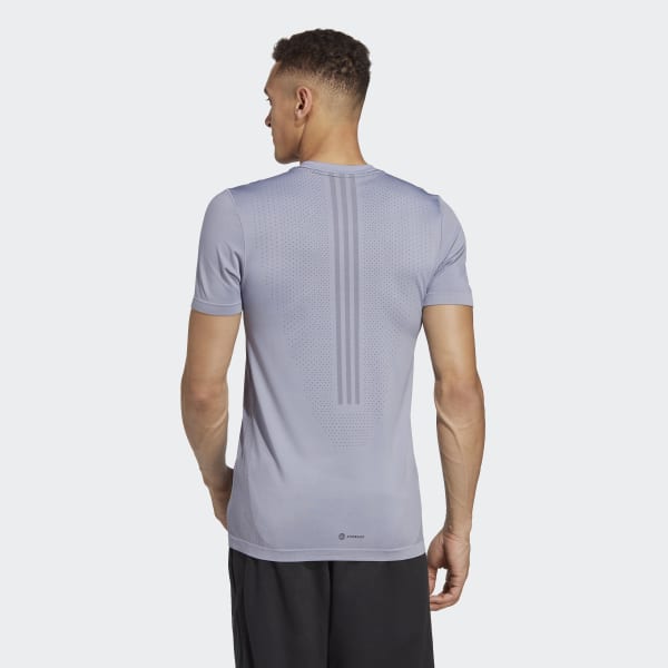 Paars AEROKNIT Yoga Base Naadloos Training T-shirt