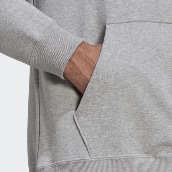 grey ribbed moletom com capuz