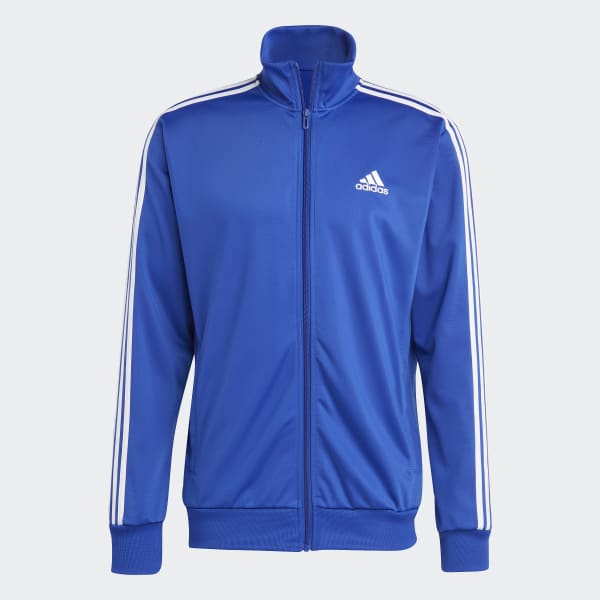 adidas Basic 3-Stripes Tricot Track Suit - Blue | Free Shipping