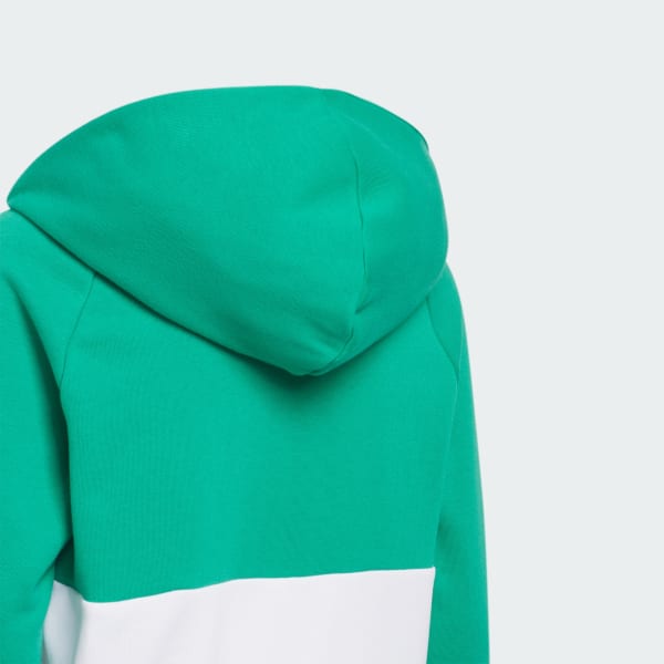 Green Colorblock Hoodie