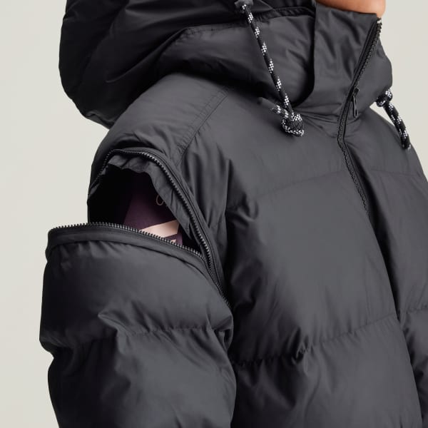 Adidas by Stella Mccartney Long Padded Winter Jacket Black Xs Womens Originals Jackets