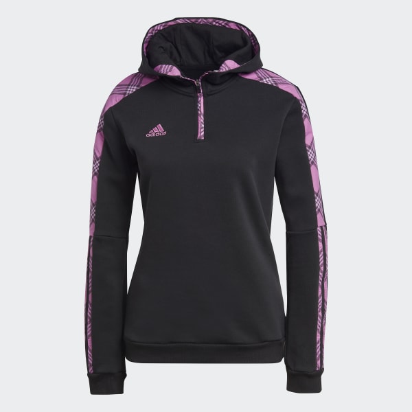 Czerń Tiro Winterized Hoodie WP144