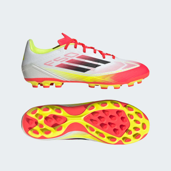 Vit F50 League Artificial Grass Fotbollsskor