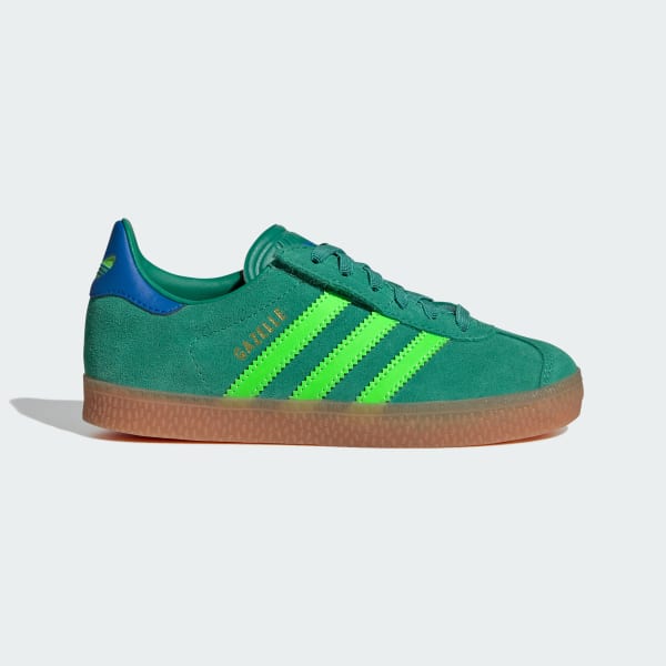 Vert Chaussure lacets élastiques Gazelle Comfort Closure Enfants
