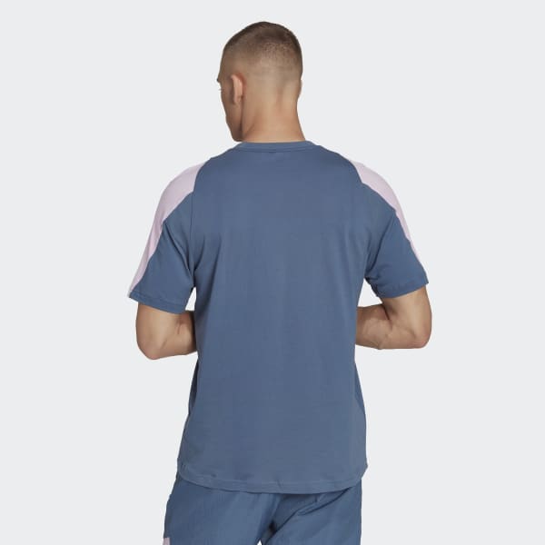Blue Future Icons Embroidered Badge of Sport Tee