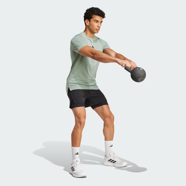 Green Designed for Training Workout Tee