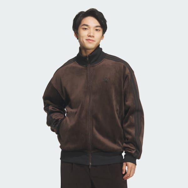 Brown 코듀로이 클래식 트랙탑