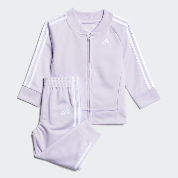 lavender adidas track suit