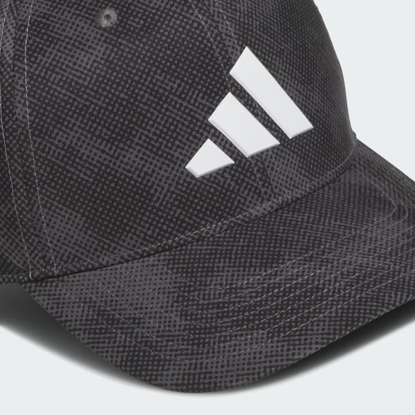 สีดำ หมวกสแนปแบ็คพิมพ์ลาย Tour