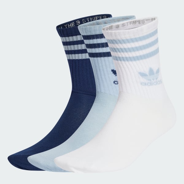 adidas Mid Cut Crew Socks Pairs Blue adidas Philippines