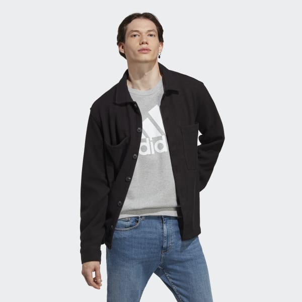 Grey 에센셜 프렌치 테리 빅 로고 스웨트셔츠