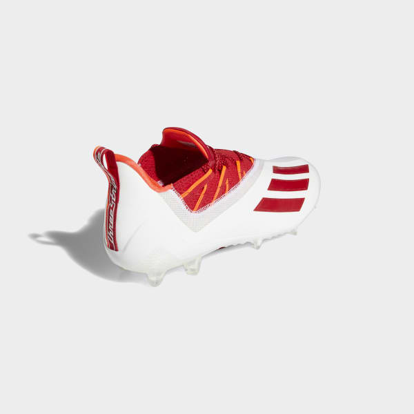 adidas cleats white and red