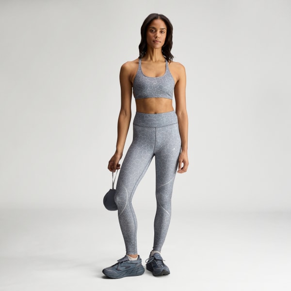 Cinzento Leggings de Running Estampadas adidas by Stella McCartney