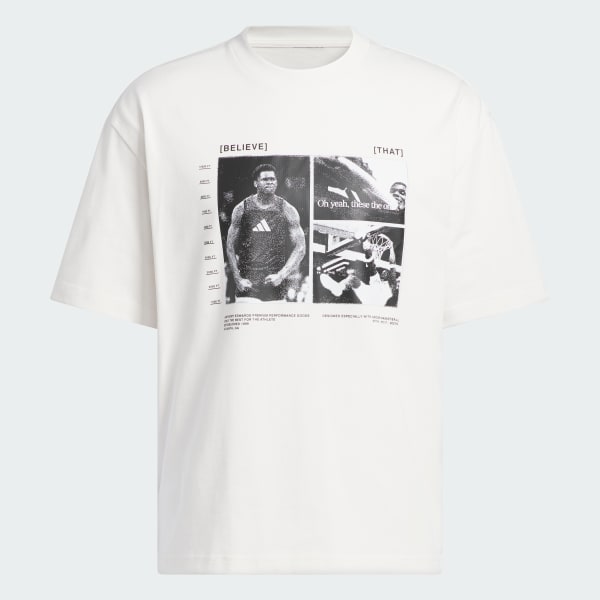 ホワイト アンソニー・エドワーズ 半袖Tシャツ