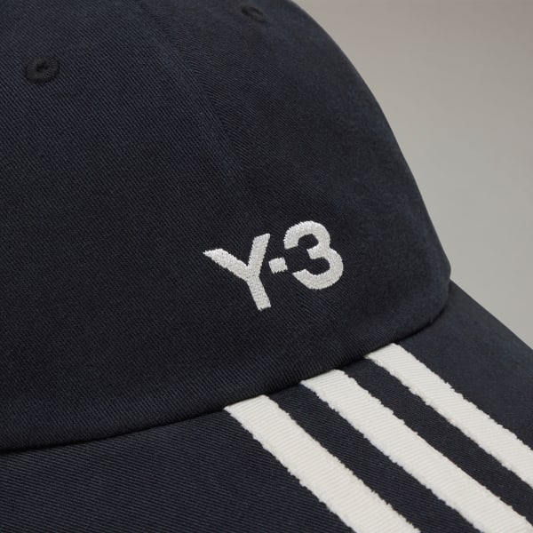 Black Y-3 Stripes Cap