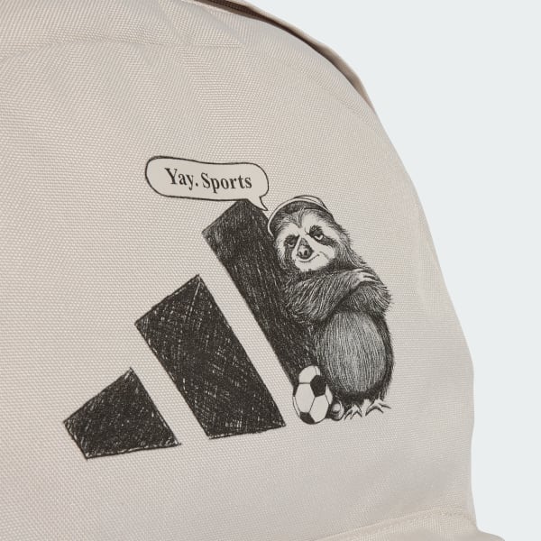 adidas Classic Yay Sport Graphic Backpack - Beige | Free Shipping