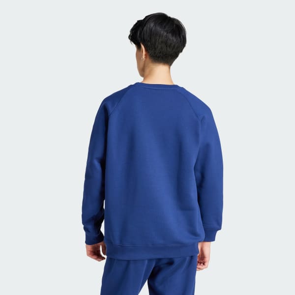 Azul Sudadera cuello redondo Trefoil Essentials
