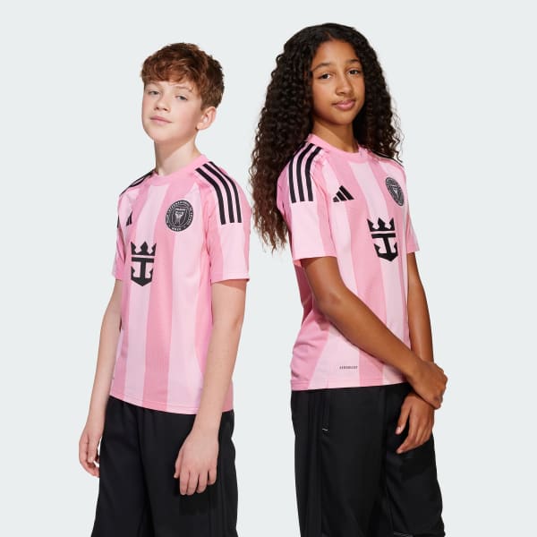 Pink Inter Miami CF 25/26 Messi Kids hjemmebanetrøje