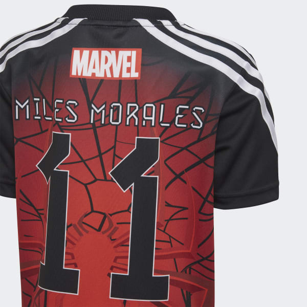 Zwart adidas x Marvel's Miles Morales Zomersetje L6182