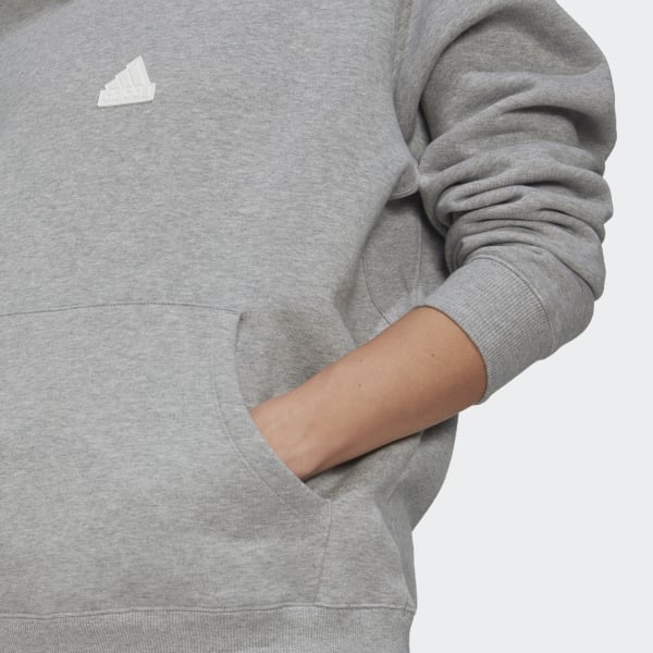 Cinzento Sweatshirt Oversize com Capuz HQ512