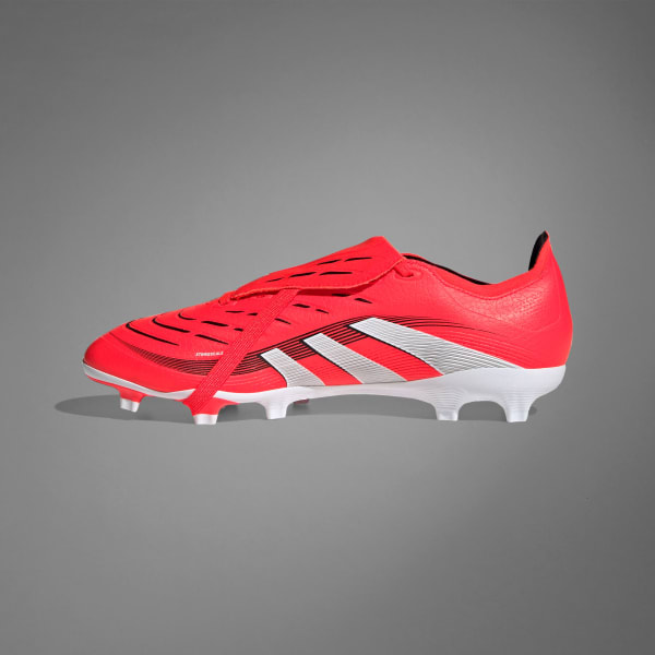 Red Predator League Fold-Over Tongue Firm/Multi-Ground Boots