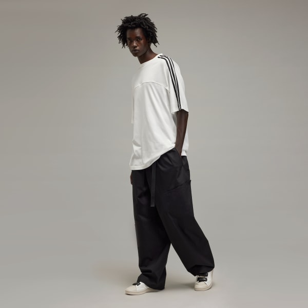 White Y-3 3-Stripes Short Sleeve Tee