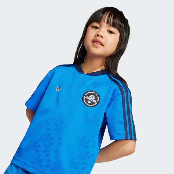 アディダスセットアップ アディダス キッズ用Tシャツ セットアップ - ブルー | アディダス ジャパン