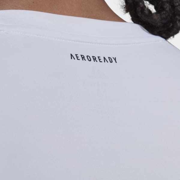 White Club Tennis 3-Stripes Tee