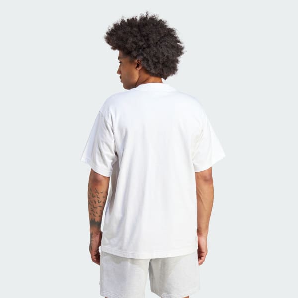 Blanc T-shirt Adicolor Contempo