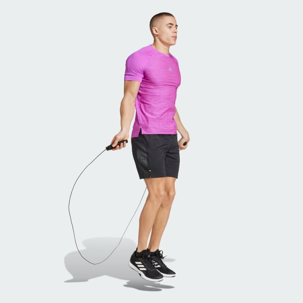 Black Gym+ Training Brand Love Knit Shorts