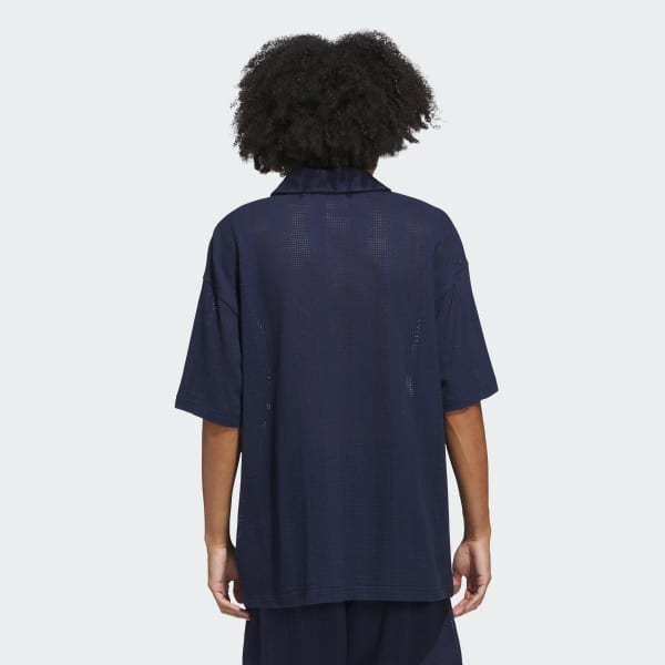 Azul Camisa Summer Knit Shooting (Unissex)