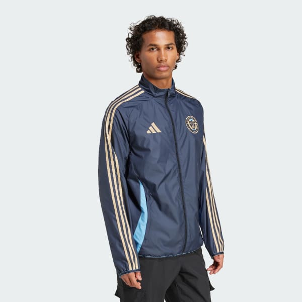 adidas Philadelphia Union Reversible Anthem Jacket - Blue adidas Philadelphia Union Reversible Anthem Jacket - Blue