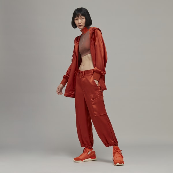 Czerwony Classic Tech Silk Cargo Pants