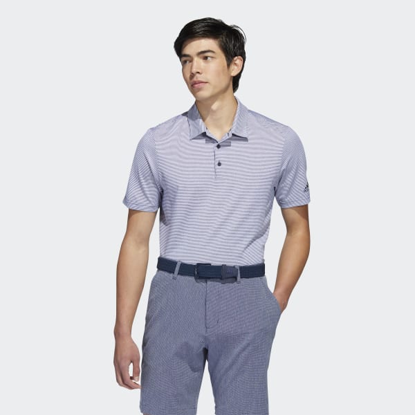 Blue Ottoman Stripe Polo Shirt