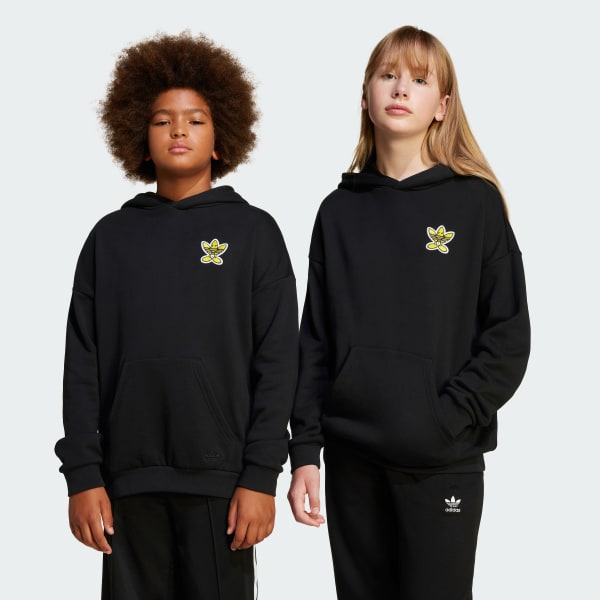 Negro Polerón con Capucha adidas Originals x Smiley World Niños