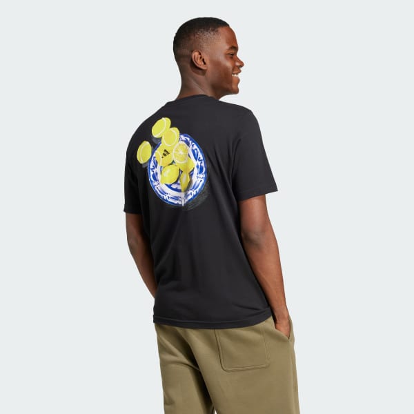 Black Lounge Still Life Lemons Graphic T-Shirt