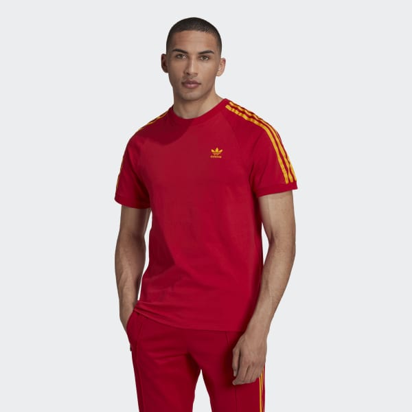 Playera hot sale roja adidas