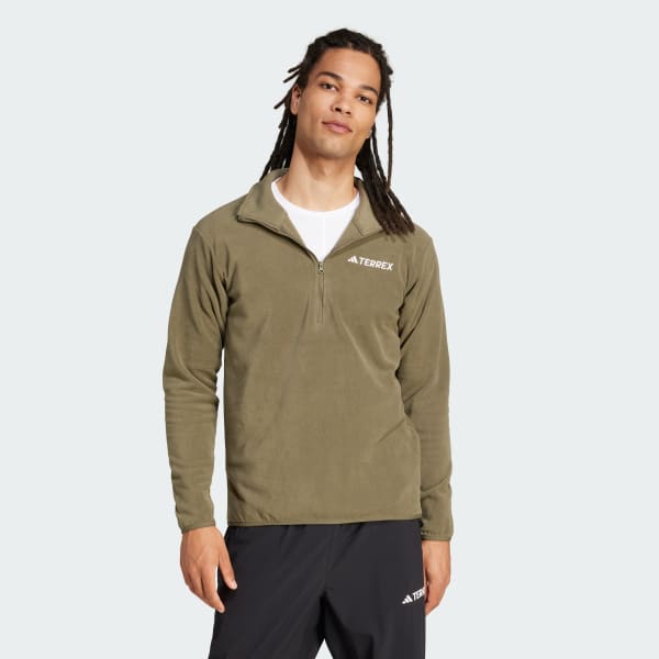 Verde Giacca Multi Essentials 1/2 Zip Fleece