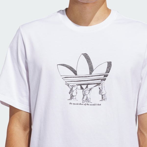 adidas Trefoil Lift Tee (Gender Neutral) - White | adidas