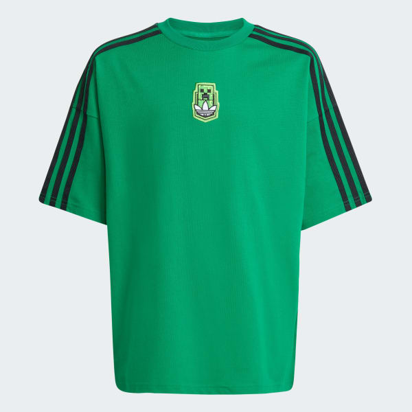 Verde T-shirt junior adidas Originals x Minecraft con grafica
