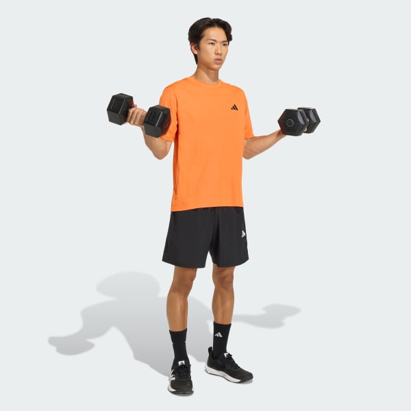 Orange WORKOUT ESSENTIALS BASE T-SHIRT