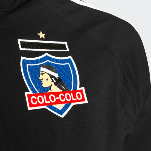 Negro Chaqueta De Invierno Tiro Colo-Colo