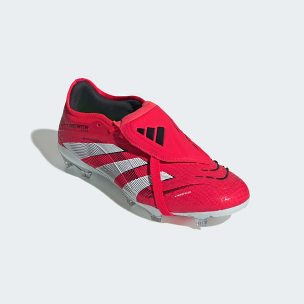 Rouge Chaussure Predator Pro languette rabattue Terrain souple