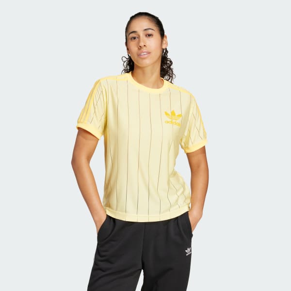 adidas Playera Franjas Amarillo adidas Mexico