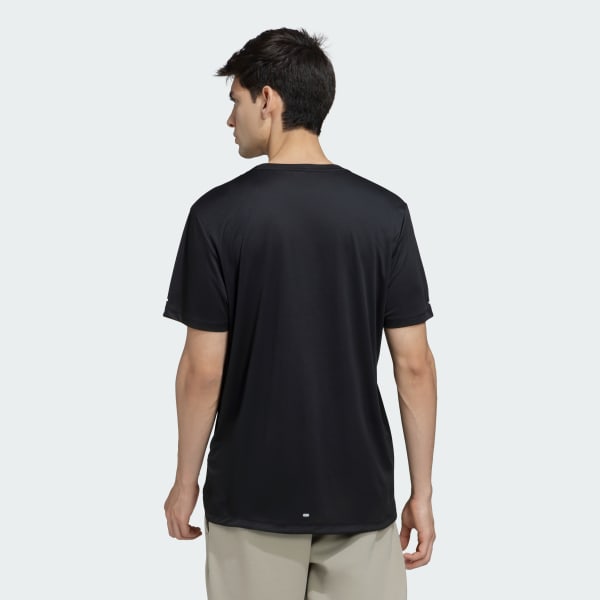 Black RUN IT BL TEE M