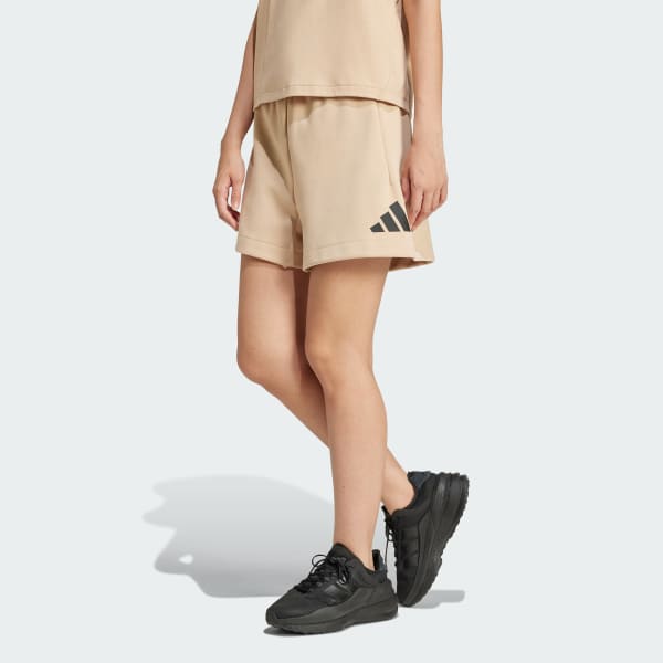 Beige adidas Z.N.E. Shorts