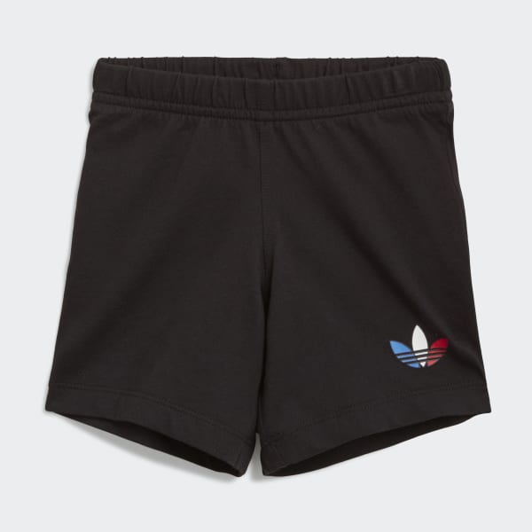 White Adicolor Shorts and Tee Set