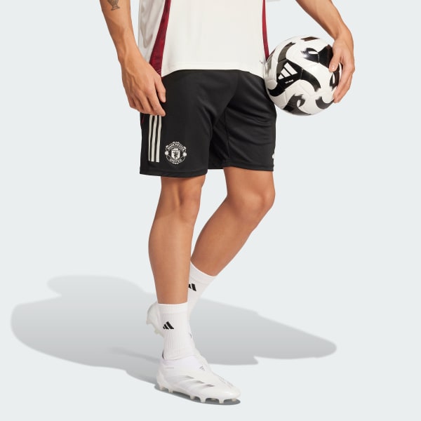 Black Manchester United Tiro 24 Training Shorts
