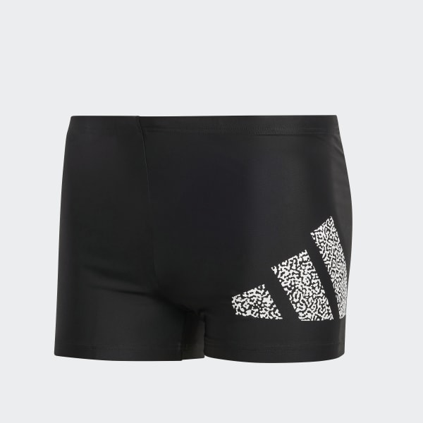 Zwart Branded Zwemboxer