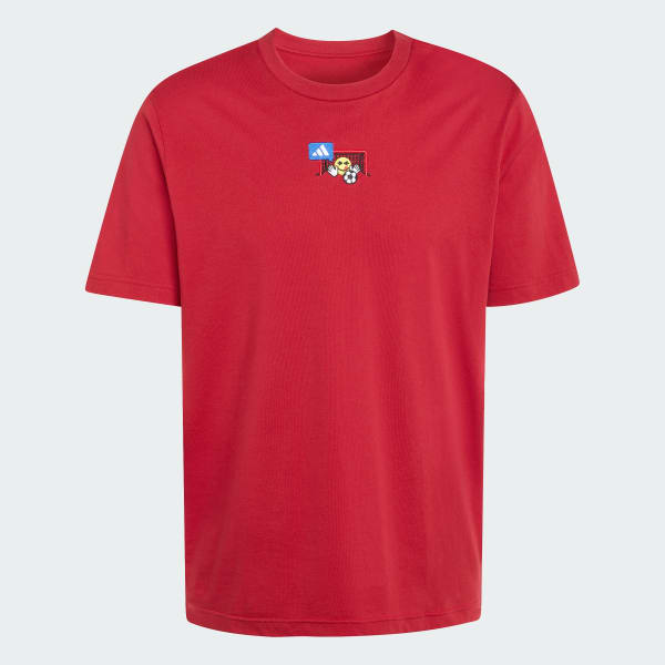 Borgonha CAMISETA BORDADO PEQUENO ESTAMPA FUTEBOL